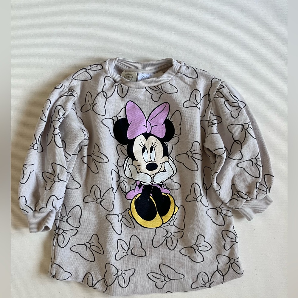 Zara Minnie sweatshirt,18-24 month size, like new!